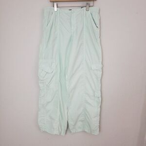 Urban Outfitters BDG Cargo Pants XL Green Y2K Low Rise Utility Baggy Boho